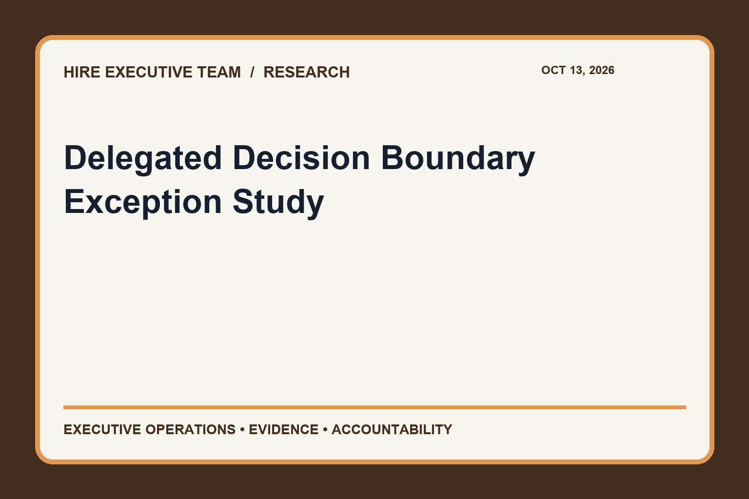 Delegated Decision Boundary Exception Study research illustration